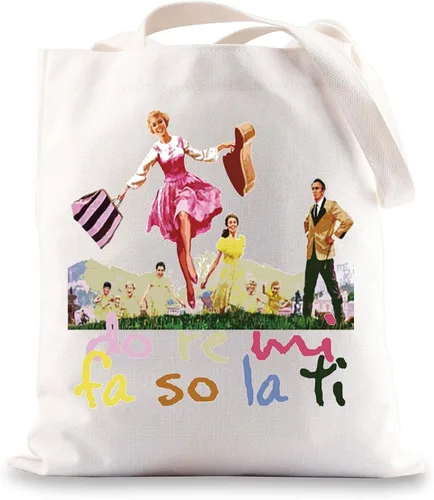 Miniatura 9 de BWWKTOP Bolsa de maquillaje cosmética musical con sonido Von Trapp Gift Do Re Mi Fa So La Ti Theater Bolsa con cremallera Bolsa de mercancía musical