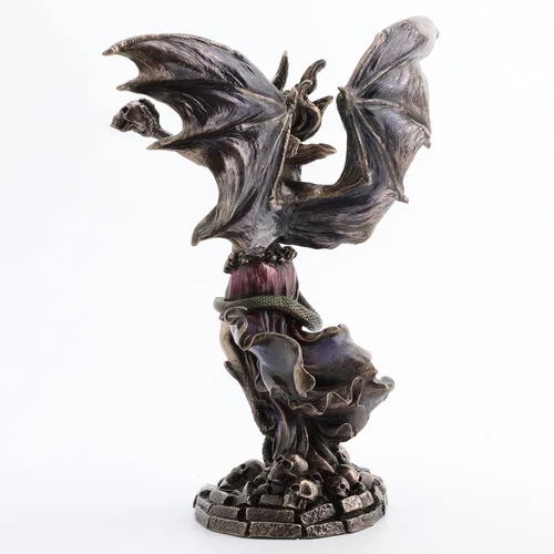 Miniatura 4 de Veronese Design 9 7/8 pulgadas Lilith la reina de Sheba Escultura de resina Acabado Bronce