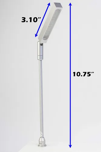 Miniatura 7 de 2pcs escaparate de la joyería LED poste tallo luz modelo FY-60 plata 6000K