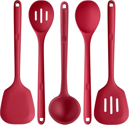U-Taste - Juego de utensilios de cocina de silicona: accesorios de cocina de alta resistencia al calor de 13.6 pulgadas de largo, accesorios de (4)