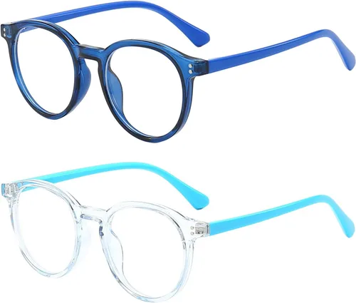 Miniatura 11 de FANNYGO Paquete de 2 Gafas de Bloqueo de Luz Azul para Niños para Niñas y Niños, Gafas Transparentes de Bloqueo de Computadora para Niños y Niñas