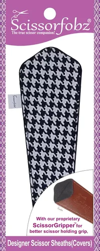 Miniatura 31 de Fundas protectoras para tijeras de diseñador, 4 unidades, tamaño surtido, diseño floral victoriano azul #4-304 Jardín floral victoriano azul