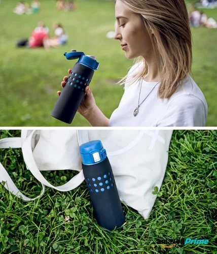 Miniatura 4 de Protect & Go - Funda de silicona compatible con la botella de agua térmica al vacío de la marca Zojirushi (negro, 16 onzas / 0.48 litros)