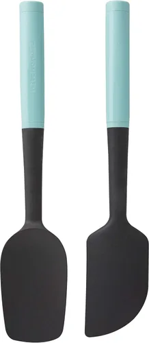 KitchenAid Juego de espátulas universal, 2 piezas, Aqua Sky