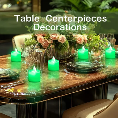 Miniatura 4 de Bolsas luminarias para velas con diseño de sol, resistentes al fuego, para bodas, Halloween, cumpleaños, Año Nuevo, fiestas, cenas, eventos Verde