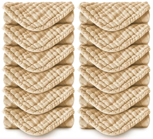 Miniatura 18 de Paquete de 8 pañitos grandes para bebés, de 20 por 10 pulgadas, son ultra absorbentes, se pueden lavar a mano, ideales para recién nacidos, toalla