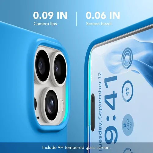 Miniatura 152 de GONEZ Funda de silicona para iPhone 15 Pro Max, compatible con Magsafe, protector de cámara + protector de pantalla, forro de microfibra suave