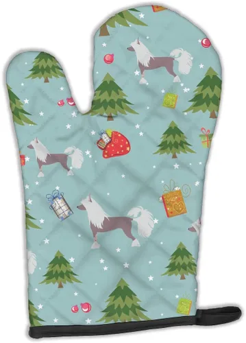 Miniatura 164 de Caroline's Treasures BB4872OVMT - Guante de horno de Navidad Affenpinscher resistente al calor, grueso para sartenes calientes y horno, manopla