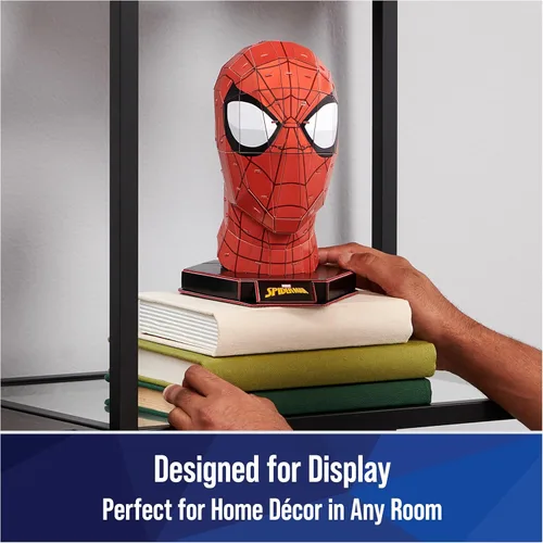 Miniatura 5 de 4D Build, Marvel Spider-Man - Kit de modelo de rompecabezas 3D con soporte, 82 piezas, decoración de escritorio de Spider-Man, juguetes