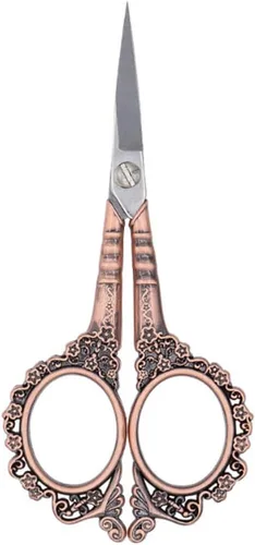 Miniatura 10 de AKOAK Tijeras estilo ciruela vintage - Tijeras multifuncionales de acero inoxidable para uñas (plata)