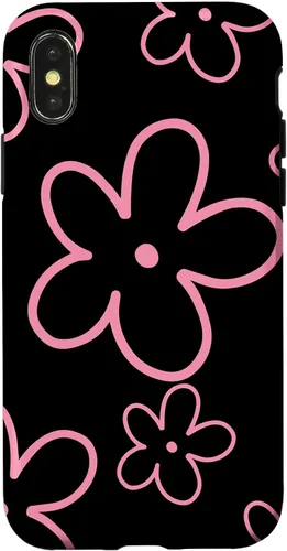Miniatura 5 de Pink Black Flower Retro Modern Boho Floral Aesthetics Case for iPhone 17