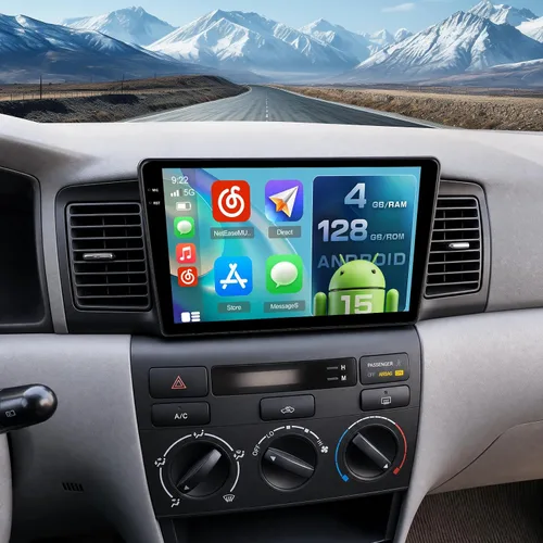 Miniatura 10 de Roinvou [2G+64G] Radio Android para Toyota Corolla EX 2005-2012 Carplay inalámbrico/Android Auto, pantalla táctil de 9 pulgadas para Corolla
