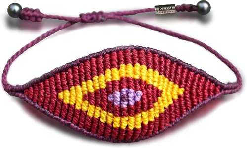 Miniatura 10 de Rumi Sumaq Pulsera de cuerda náutica para hombres, mujeres y niños - Resistente al agua, con nudo manual ajustable - Estilos de mapa de la isla