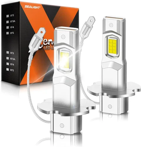 Miniatura 17 de SEALIGHT H16 H8 H11 Bombillas LED antiniebla, 18000LM 800% de brillo 6500K Blanco frío, Bombilla antiniebla con anillo ajustable de 360°, 60000