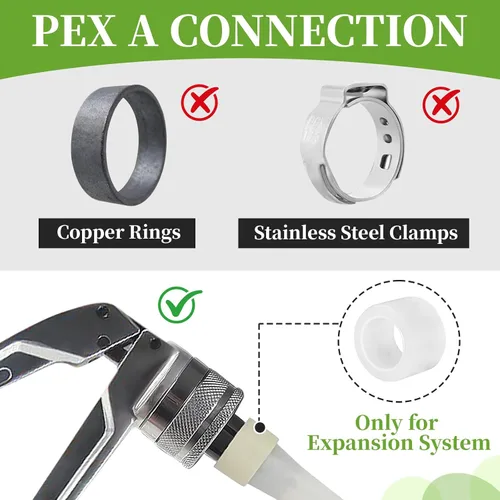 Miniatura 4 de PEX A accesorios de latón de expansión, 1/2 "x 1/2" Codo de oreja NPT hembra para tubería Pex-a (ASTM F1960) -10P