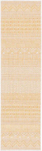 Miniatura 44 de SAFAVIEH Alfombra lavable para exteriores, colección Courtyard de 2.3 x 16 pies, color negro y gris, no desprende pelusa y de fácil limpieza, ideal