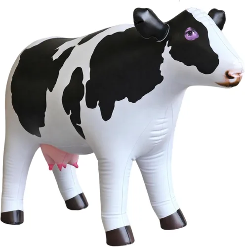 Jet Creations Animal inflable de vaca para bebé de 37 pulgadas de largo, ideal para decoración de fiesta de piscina, cumpleaños, niños y adultos
