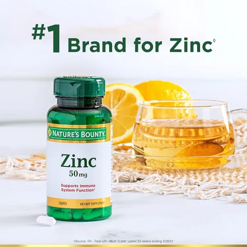 Miniatura 4 de Nature's Bounty Cápsulas de zinc de 50 mg, sin sabor, 100 unidades, paquete de 2