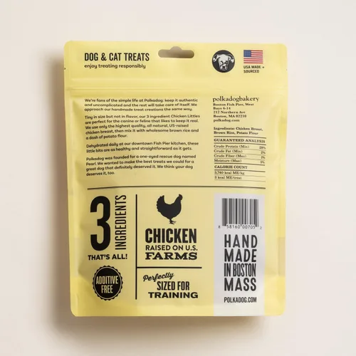 Miniatura 9 de Polkadog Chicken Littles - Trozos crujientes de entrenamiento para perros, todos naturales, golosinas de entrenamiento saludables con ingredientes