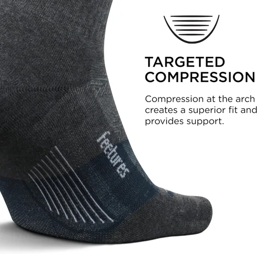 Miniatura 2 de Feetures Trail Max Cushion Mini Crew Sock - Calcetines de correr para mujer y hombre, absorben la humedad