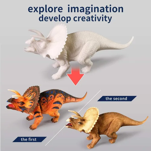 Miniatura 3 de Kit de pintura de dinosaurios 3D con 12 dinosaurios para niños de 3 a 15 años, kits de arte y manualidades, juguetes de dibujo con dinosaurios, set