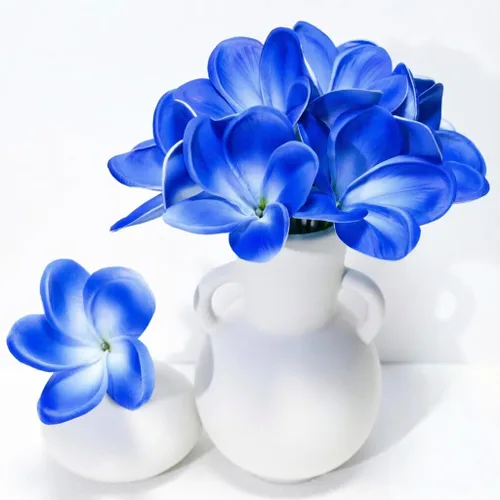 Miniatura 49 de Regalos de Cumpleaños para Mujeres 8pcs Flores Rosa Claro PU Tacto Real Flores Regalos para Mujeres para Navidad Flores Artificiales para Bricolaje
