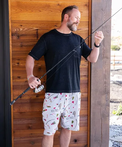 Miniatura 20 de Lazy One - Pantalones cortos de pijama para hombre, ropa de dormir