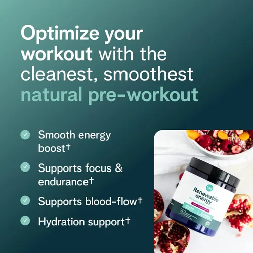 Miniatura 2 de Ora Organic Polvo de preentrenamiento para hombres y mujeres, sabor a remolacha de bayas, certificado orgánico, sin soja, sin lácteos, sin gluten