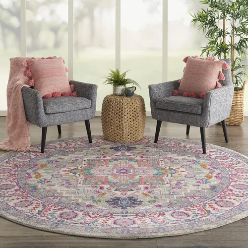 Miniatura 18 de Nourison Passion Bohemian - Alfombra color verde azulado multicolor, de 3 pies con 9 pulgadas x 5 pies con 9 pulgadas, fácil limpieza, no pierde