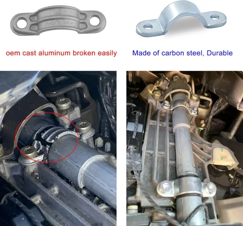 Miniatura 3 de Abrazaderas de tubo de cambio de columna de dirección de transmisión automática con bujes compatibles con F150 F250 F350 F450 F550 Explorer 2