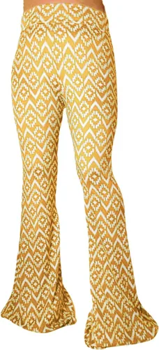 Miniatura 141 de ShopMyTrend - Pantalones de yoga largos con piernas anchas y acampanadas estilo palazzo, con cintura alta, para mujer