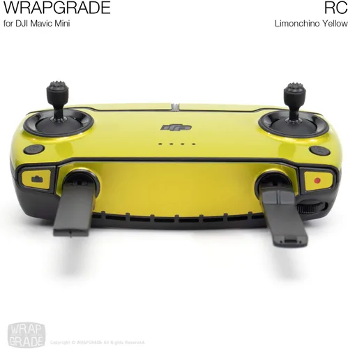 Miniatura 2 de Wrapgrade Skin compatible con DJI Mavic Mini Mando a distancia (amarillo limoncino)