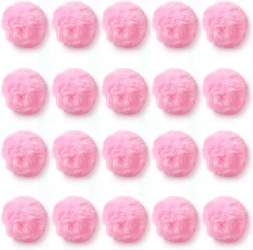 Miniatura 3 de Bolas de pompones para manualidades, accesorio de disfraz de pompones rosas grandes, bolas de pompones para artes y manualidades, decoración