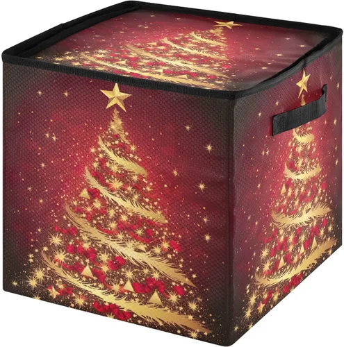 Caja de almacenamiento de adornos de Navidad para árbol de Navidad, 4 niveles con capacidad para hasta 64 bolas de decoración de adornos navideños,