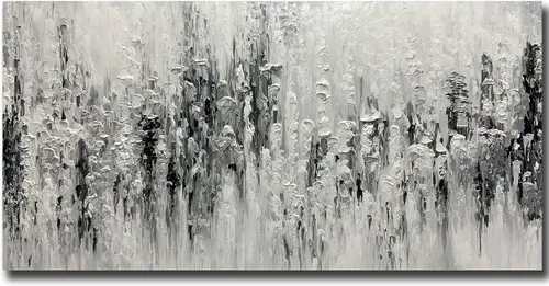 Miniatura 8 de V-inspire Arte, Pintura al óleo de 24x36 pulgadas, Pintura de Lienzo Moderna para Decoración del Hogar, Pintura Mural Abstracta