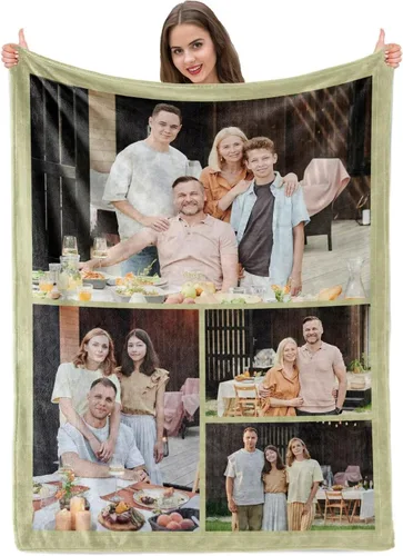 Miniatura 24 de Manta personalizada con imagen, mantas personalizadas para adultos y niños, manta de fotos personalizable, mantas personalizadas como regalo para 5