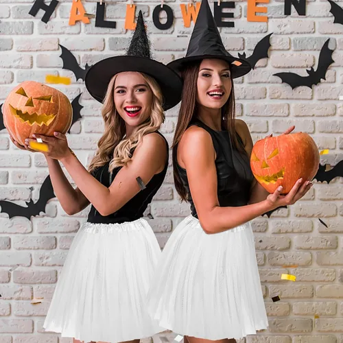 Miniatura 7 de Tutús para mujeres adultas, faldas de tul tutú para mujeres, disfraces para mujeres, 3 capas, faldas tutú para niñas, adolescentes, Halloween, correr
