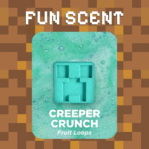 Miniatura 3 de TNT Creeper - Bomba de baño para niños con figura sorpresa de constructor de bloques en el interior (paquete de 1) - Bomba de mina de burbujas