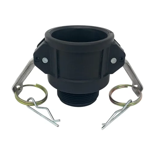 Miniatura 10 de Gloxco Colocación de bloqueo de leva polivinílica, tipo B, 2 "Camlock hembra x 2" macho NPT, cada uno