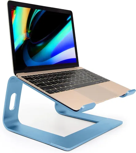 Miniatura 11 de Soporte ergonómico de aluminio para laptop, soporte para computadora portátil, elevador desmontable para laptop, soporte para portátil de 10 a 17.3