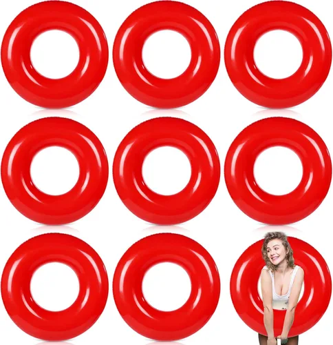 Miniatura 9 de Gemscream Flotador inflable grande de piscina de 36 pulgadas, flotadores de piscina para adultos, tubo inflable para vacaciones de verano, playa