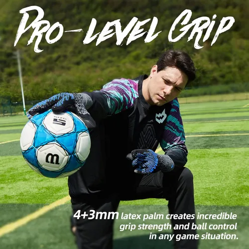 Miniatura 6 de WVVOU Guantes de Portero de Fútbol para Jóvenes y Adultos (Talla 7-10, 3 Estilos) Guantes de Portero de Alto Rendimiento Guantes de Fútbol