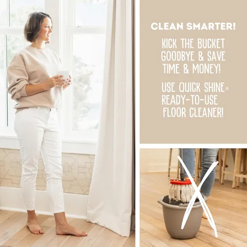 Miniatura 20 de Quick Shine Ultimate Gold Spray Mop Kit Kit todo en uno de 11 piezas con accesorios intercambiables Limpiador de piso incluido No necesita