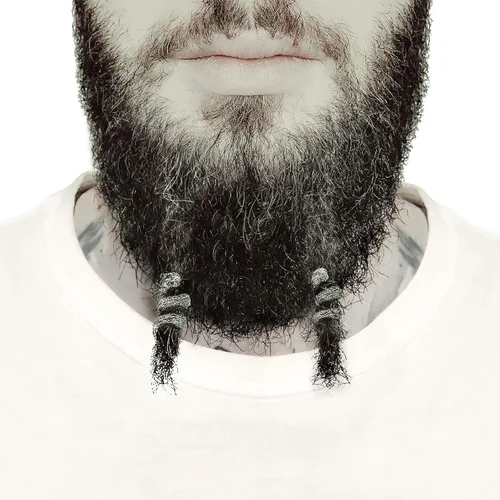 Miniatura 12 de Viking Beard Bead Coil Set (8-Pack) - Norse Rings for Hair, Dreads & Beards
