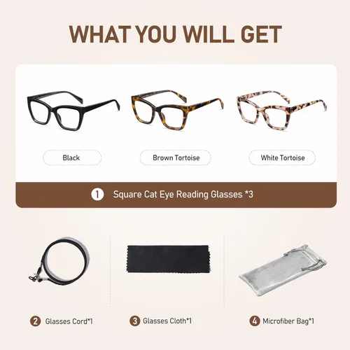Miniatura 7 de LKEYE - Gafas de lectura de gran tamaño para mujer y hombre, estilo Oprah, con bloqueo de luz azul, para computadora, montura cuadrada, bisagra