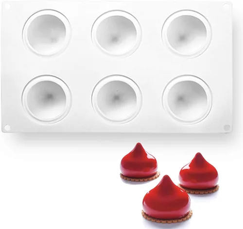 OCPO KITCHEN Moldes de silicona para hornear pasteles de mousse, molde de postre francés para pastelería, chocolate, cupcake, molde de helado, molde