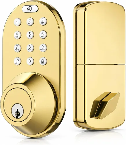 Miniatura 12 de Cerradura de Puerta con Teclado de Entrada sin Llave - Cerrojo Electrónico Digital Inteligente Mejorado con Código para Puertas Principales