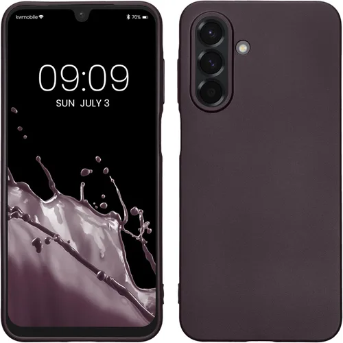 Miniatura 200 de kwmobile Funda compatible con Samsung Galaxy A23 4G / 5G - Funda de silicona TPU metálica suave y delgada - Rojo oscuro metálico