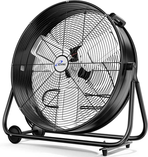 Miniatura 14 de iLiving Ventilador turbo de bajo ruido de 12 pulgadas 1139 CFM de 3 velocidades Circulador de aire portátil para tienda, oficina, invernadero, hogar