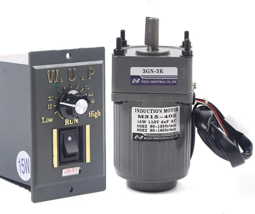 Miniatura 33 de Motor de engranajes eléctrico 120W DC 24V Reductor de engranajes helicoidal Caja de engranajes Motor eléctrico de engranajes RV 50K 35Nm Motor 120W